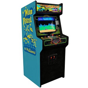 3D model Moon Patrol Arcade Cabinet Retro