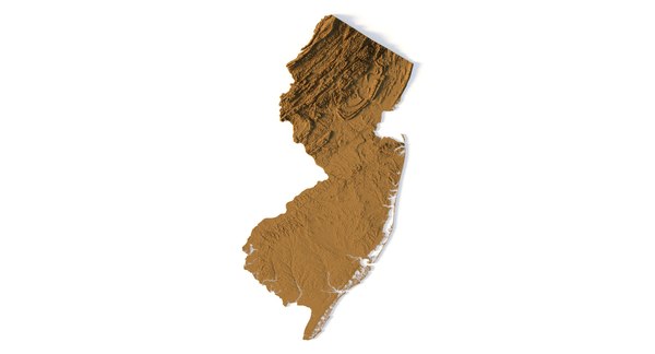 State of New Jersey STL model 3D Project 3D