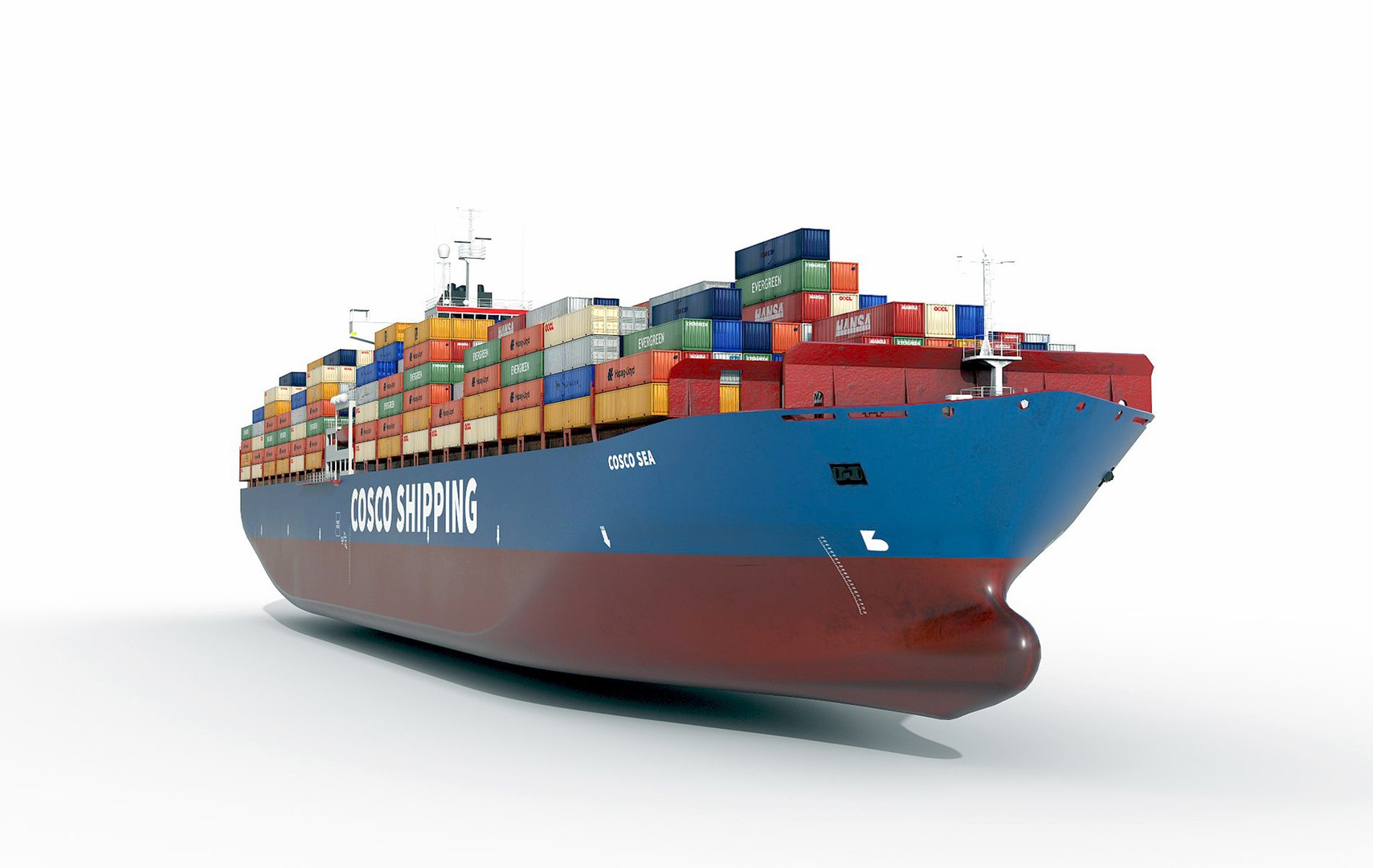 3D Cargo Container Ship 300m - TurboSquid 2281986