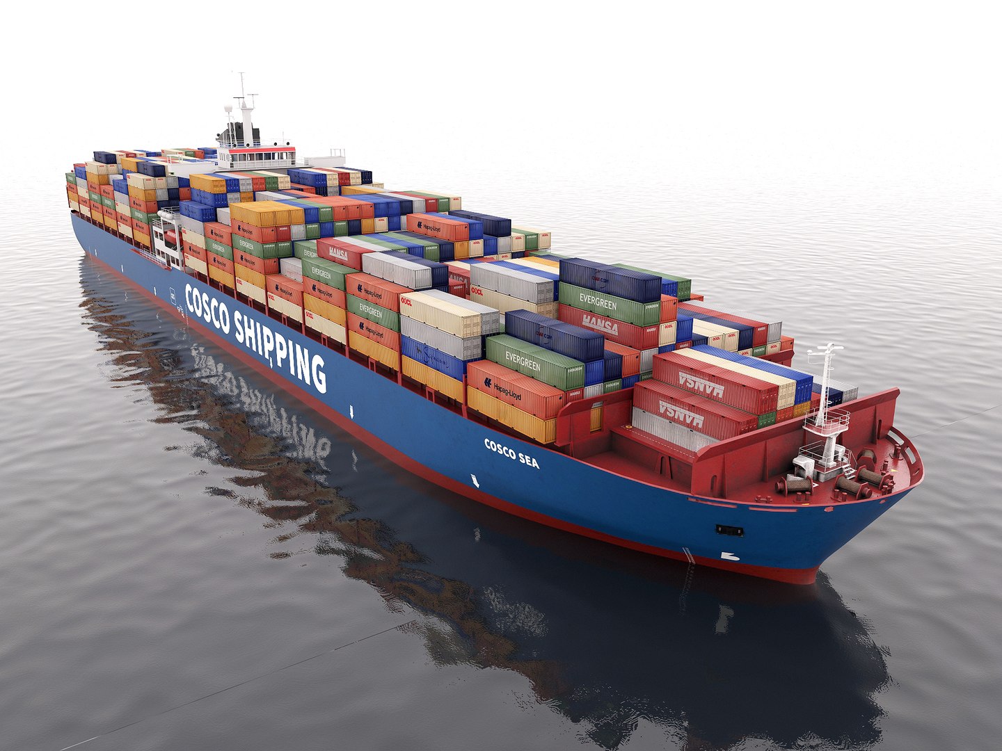 3D Cargo Container Ship 300m - TurboSquid 2281986