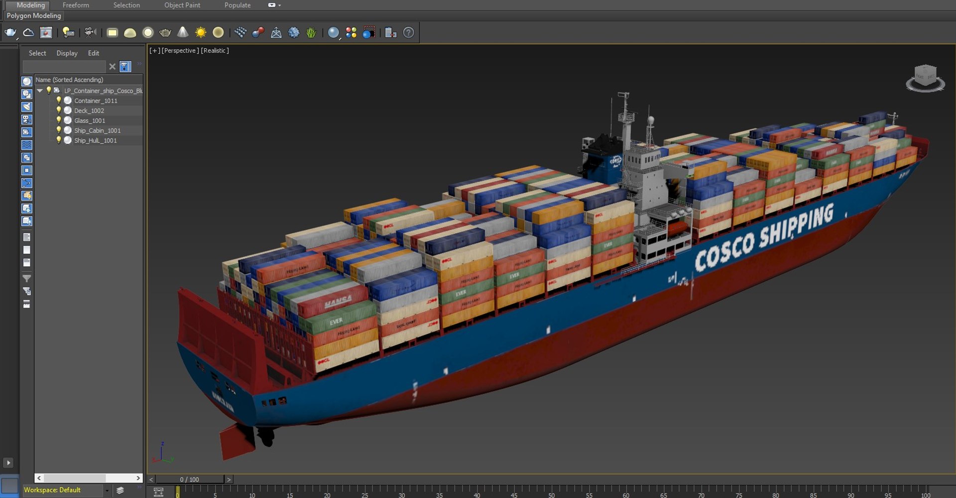 3D Cargo Container Ship 300m - TurboSquid 2281986