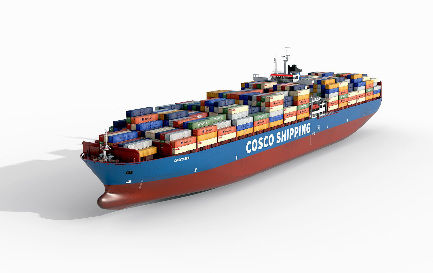 3D Cargo Container Ship 300m - TurboSquid 2281986