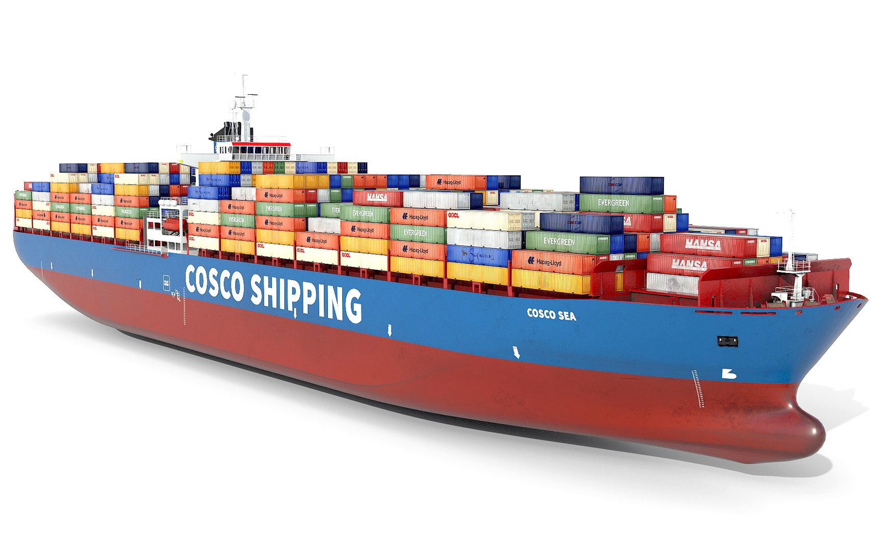 3D Cargo Container Ship 300m - TurboSquid 2281986