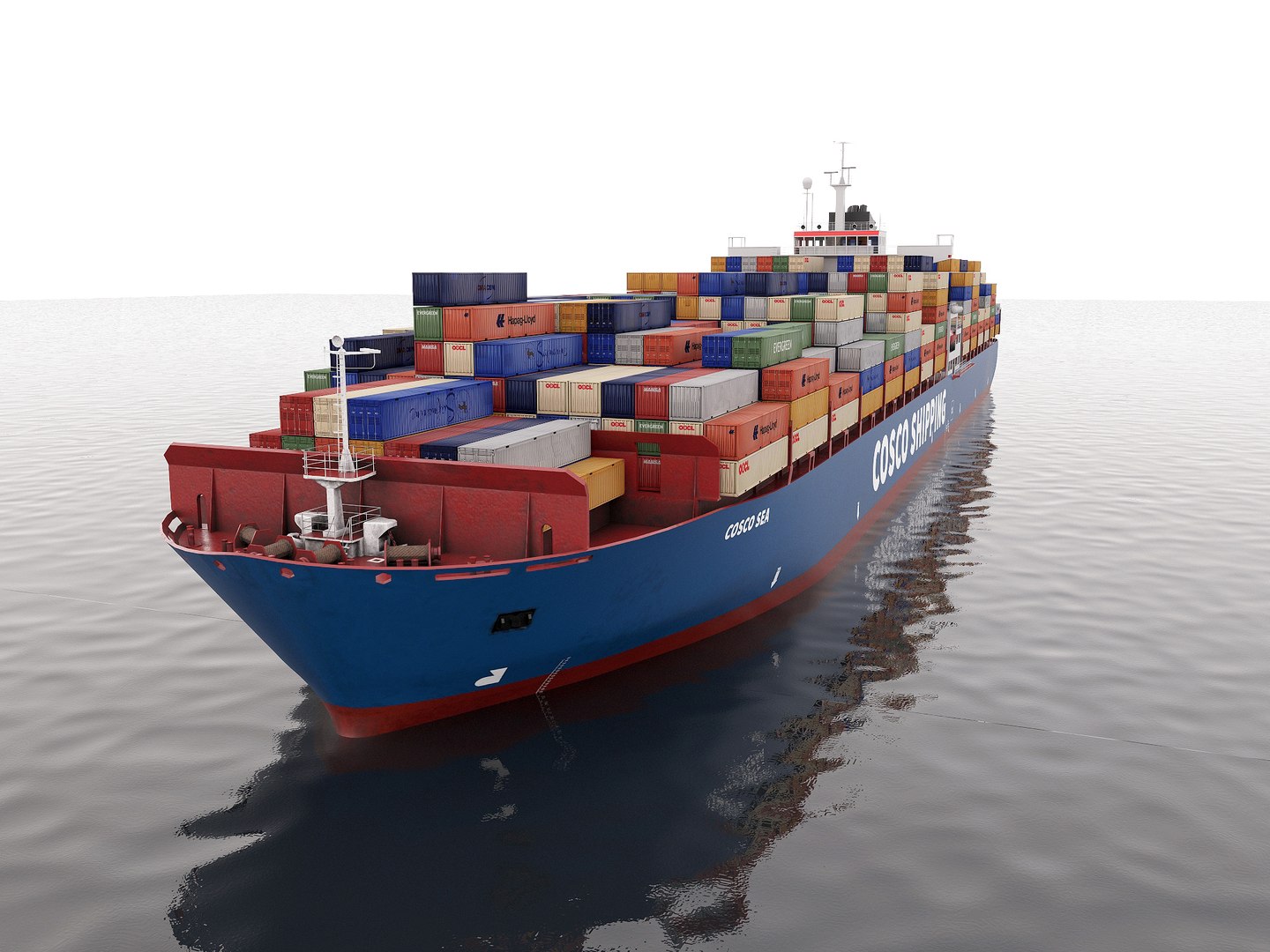 3D Cargo Container Ship 300m - TurboSquid 2281986