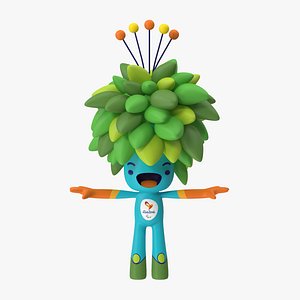 rigged rio mascot tom 3d max