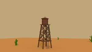 3D western tower