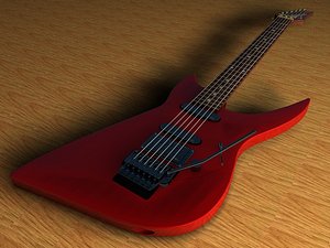 ibanez wrb-3 guitar 3d obj