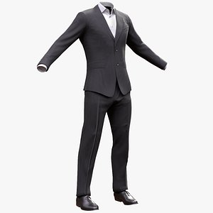 Mens Business Suit 3D model