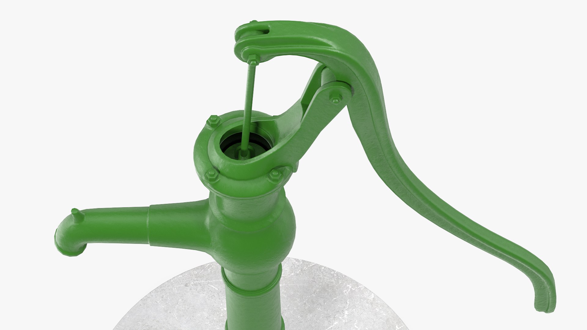3D Restored Vintage Hand Water Pump Model - TurboSquid 1597445