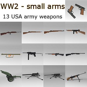 small arms usa ww2 weapon 3ds
