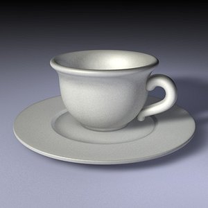 coffee cup & plate