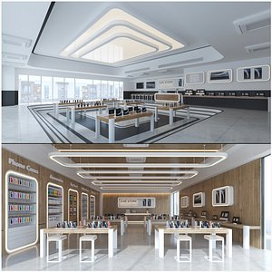 Tech Store Interior Bundle 3D model
