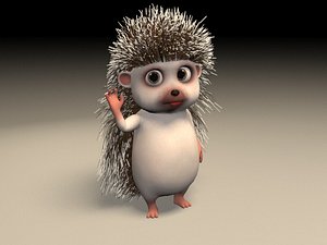 cartoon hedgehog model