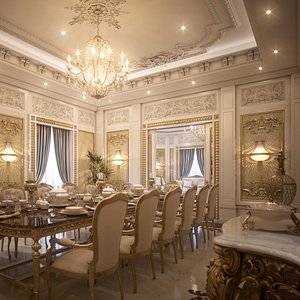Luxury Living & Dining Room