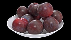 Fruits in plate collection