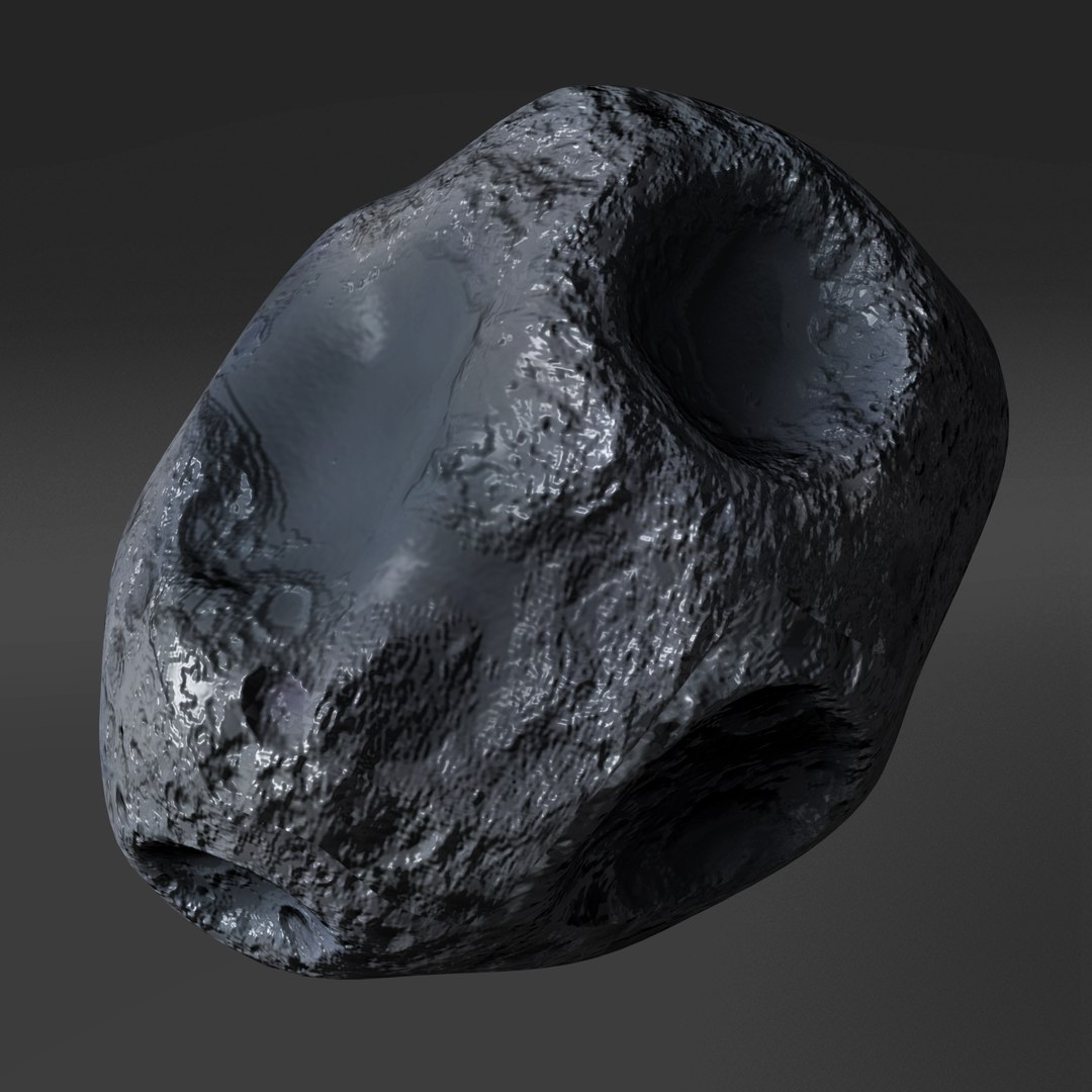 3d Model Asteroid Meteorite Meteor