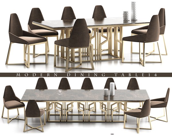 3d model dinning table 14