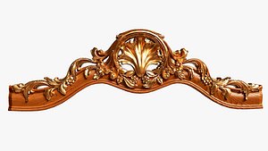 Classic Bed Fronton Ornament 2 3D model