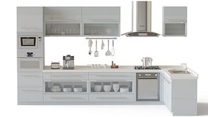 Modern Kitchen Cabinet 3D