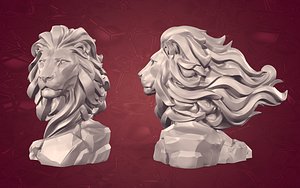 3D lion cartoon