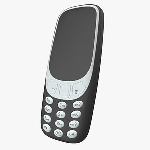 Modern Push-button Telephone Black