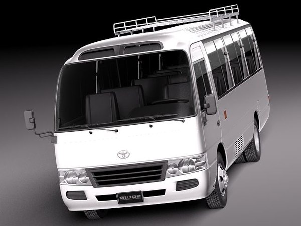 modelo 3d Toyota Coaster 2012 MINIBUS - TurboSquid 661729