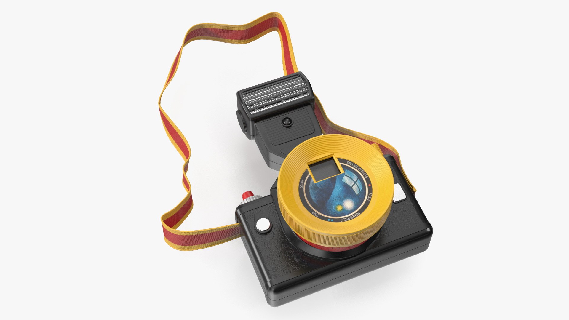 Instant Film Camera with Flash Fur 3D model preview