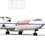 Boeing 727-200F Kelowna Rigged 3D Model