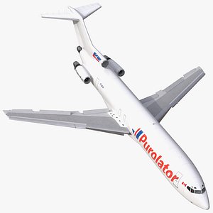 Boeing 727-200F Kelowna Rigged 3D Model
