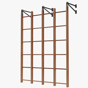Swedish runged swinging wall bar