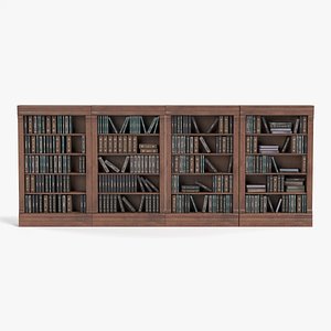 bookshelves pbr 3D model