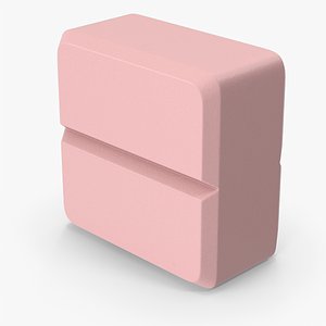 3D Square Pill model