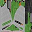 Futuristisches Land, Sandyacht, Grün, Rigged