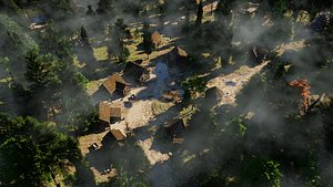 3D Viking village