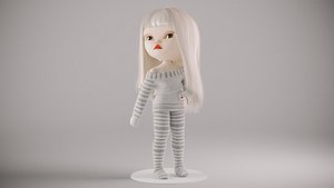 3D Olivia doll in Pajama Pose 01