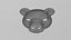 Bear Cosplay Face Mask print