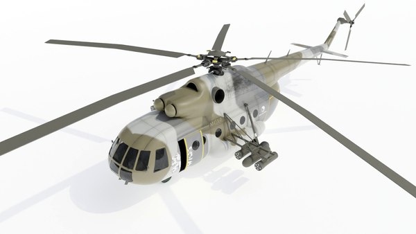 mi-17 helicopter 3d 3ds