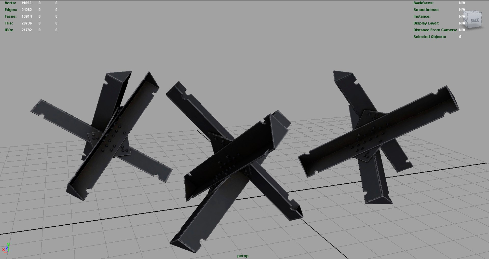 Hedgehog Anti-tank Obstacle 3D Model - TurboSquid 1313769
