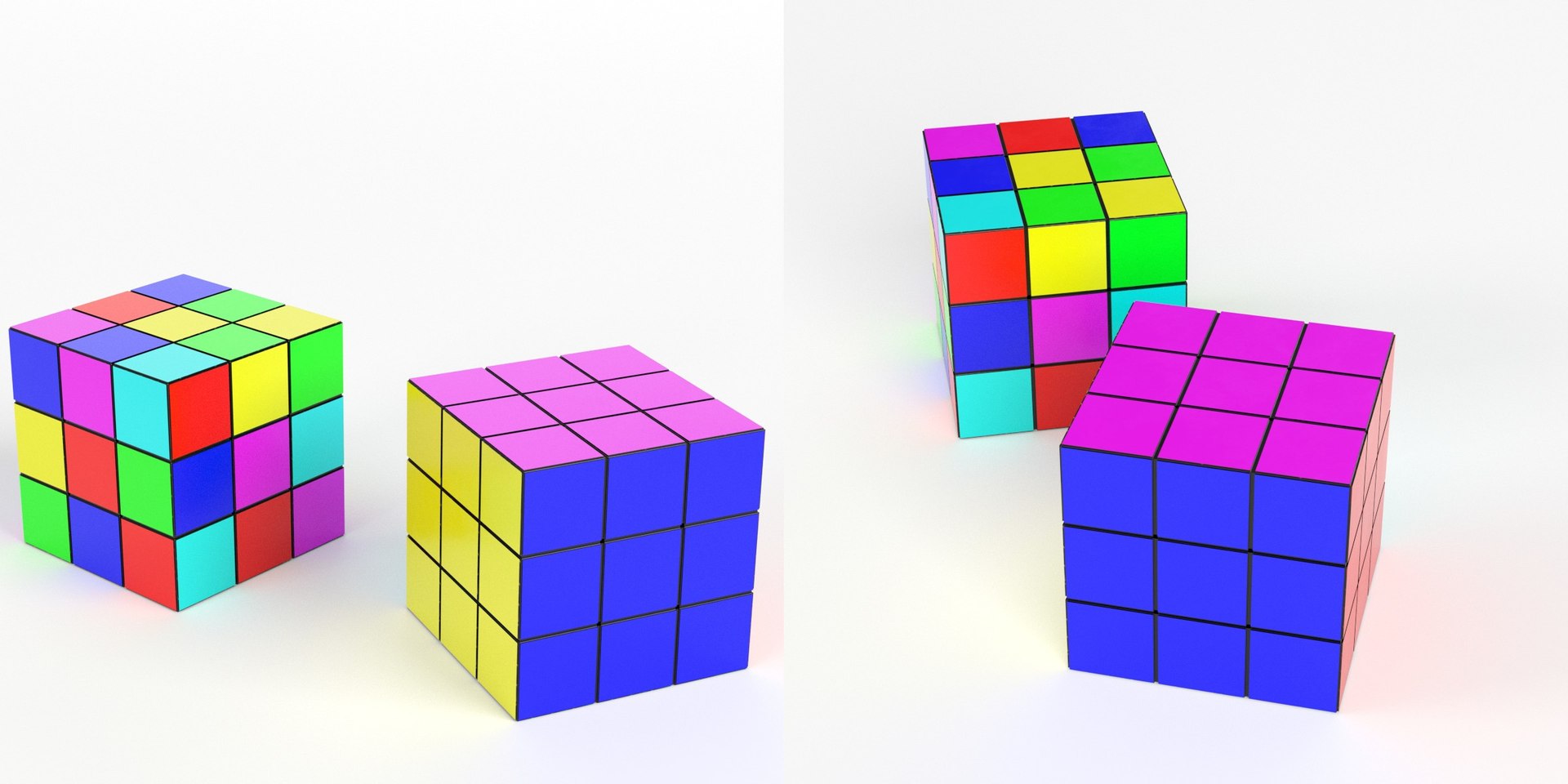 3D Rubik Cubes - TurboSquid 2112050