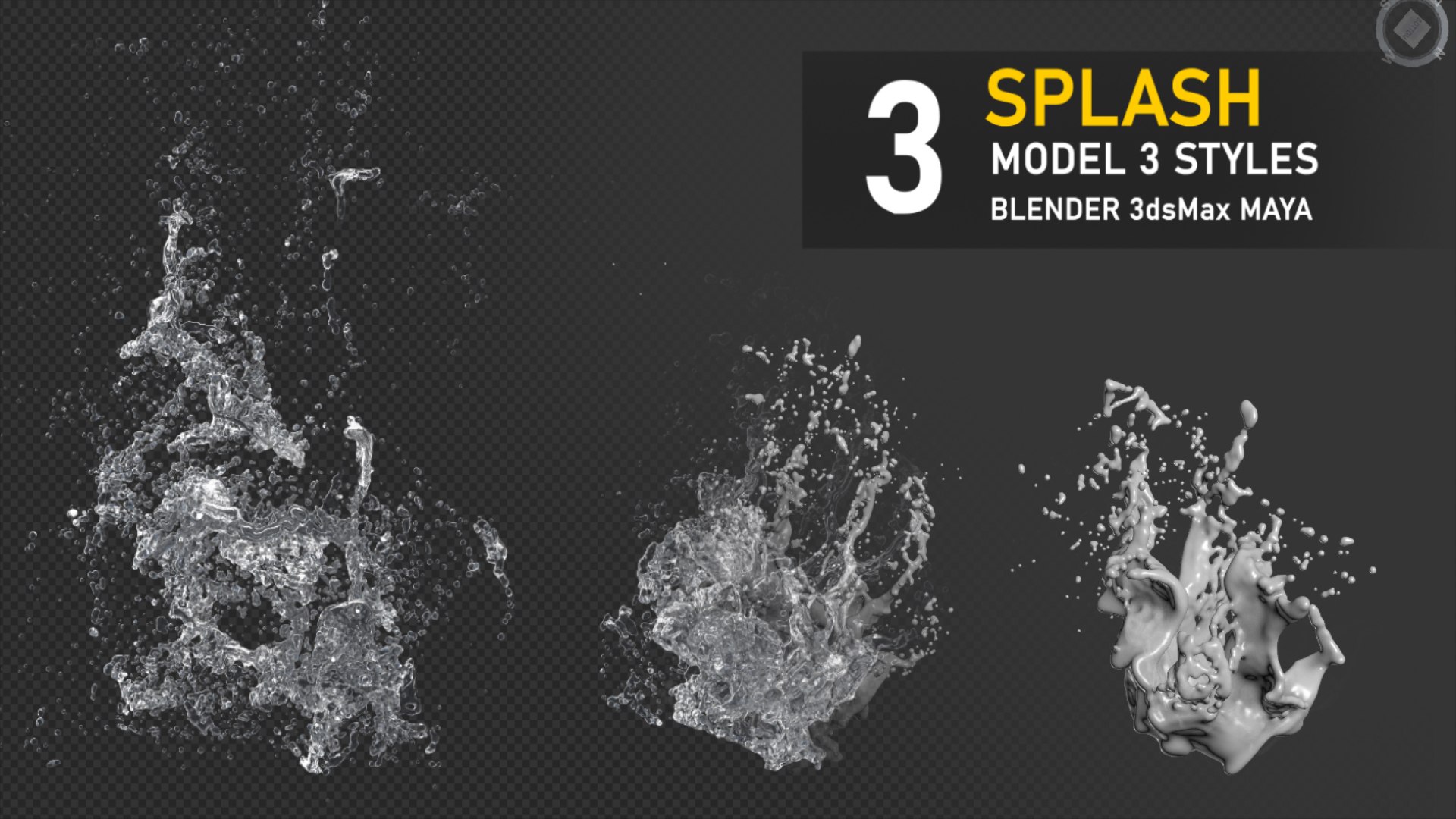 Water Splash 3D Model - TurboSquid 1693600