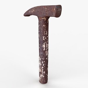 3D Iron Rust Hammer Scan model