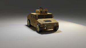 3D Humvee Desert Storm 3D Model model