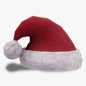 Low-Poly Santa Hat