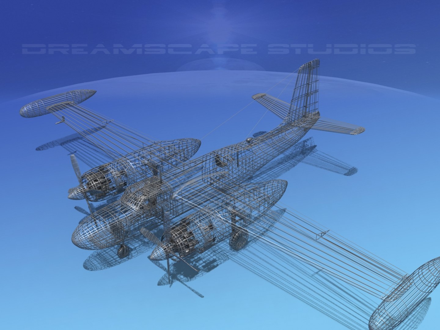Propeller Mark Marketeer B-26 3d Model