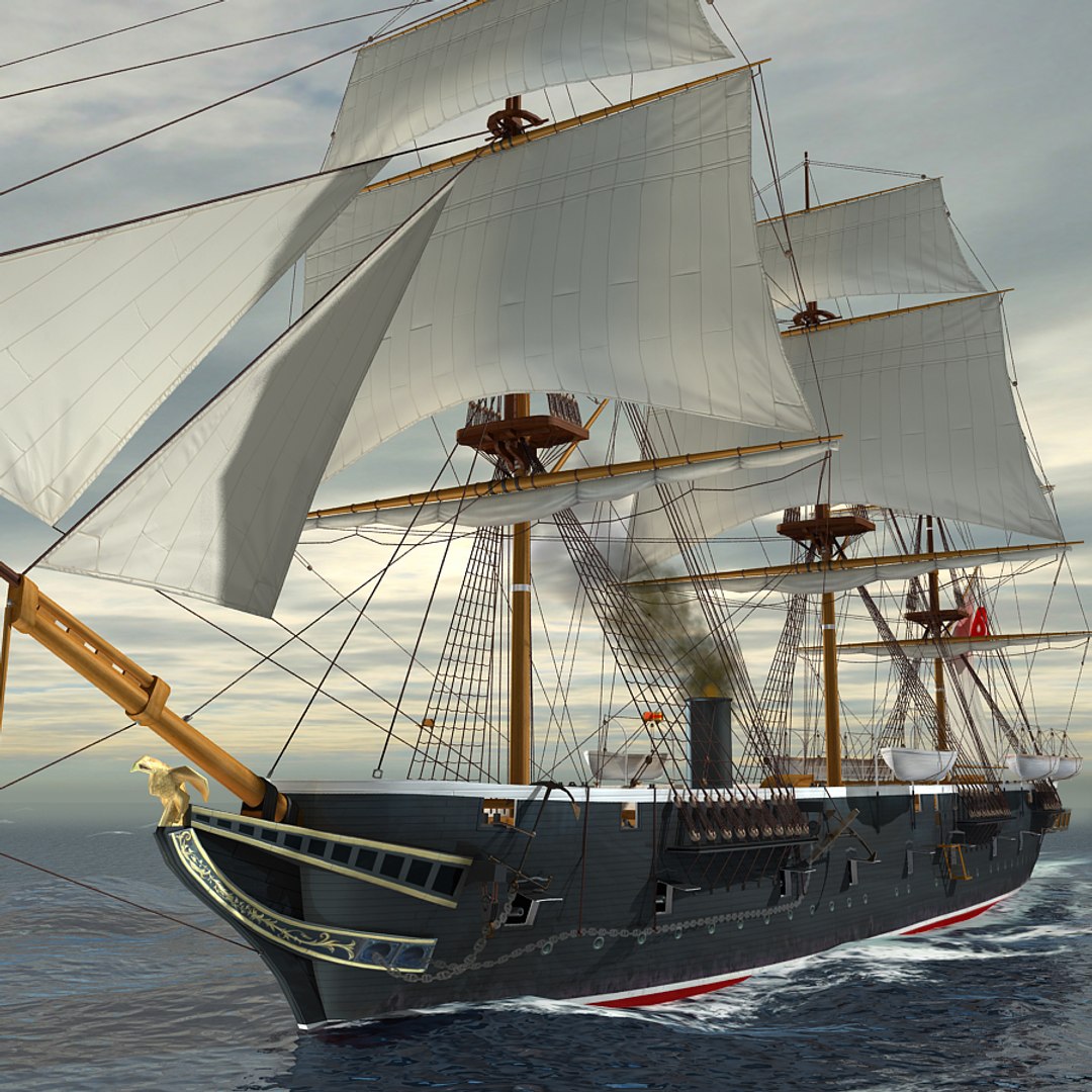 Sail Steam Frigate Ertugrul 3ds