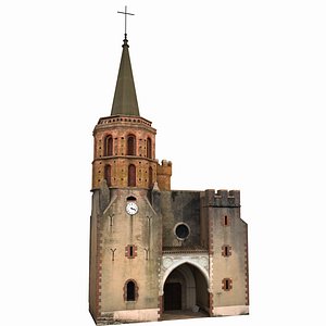 3D church scene model