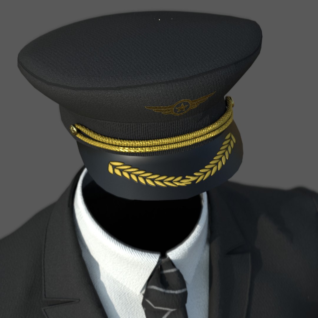 3D Airline Pilot Uniform Model - TurboSquid 2156405