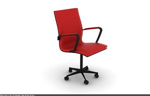 3d contemporary office chair castors
