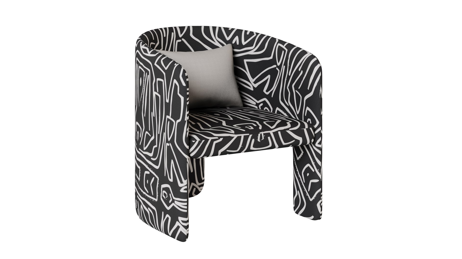 Cali chair collection with five different variations 3D model ...
