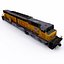 Union Pacific GE EMD and Big Boy X 4014 Steam Locomotive with Coal Hopper Oil and Container Carriage